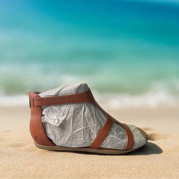 NEW MSRP $89 Lucky Brand Nayda Caged Sandals Women's in Cognac -  Size 11 - Picture 7 of 10